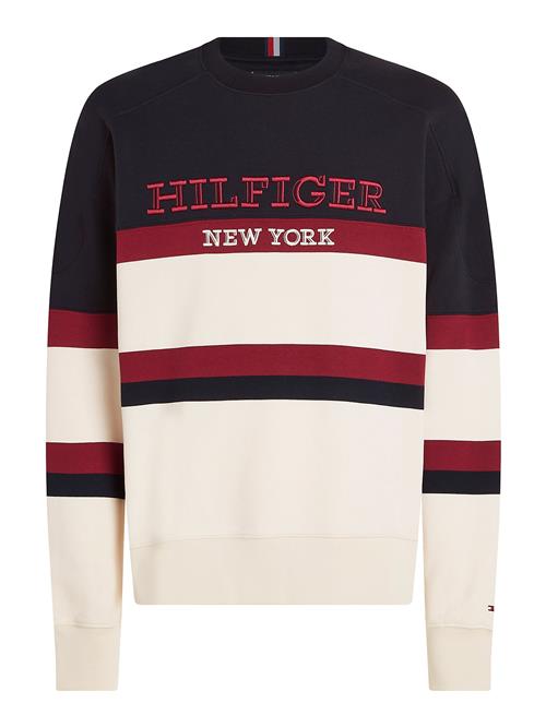 TOMMY HILFIGER Sweatshirt  beige / mørkeblå / rød / hvid