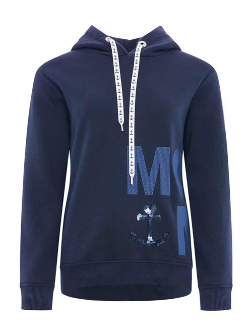 Se Zwillingsherz Sweatshirt 'MOIN'  blå / marin / hvid ved About You