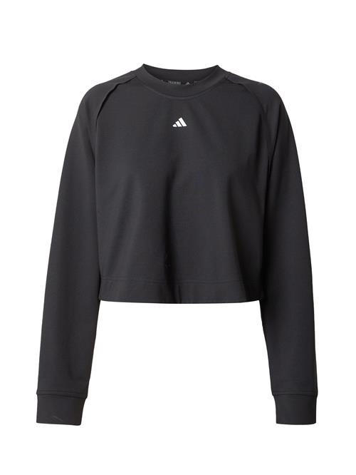 Se ADIDAS PERFORMANCE Funktionsbluse 'Power'  sort / hvid ved About You