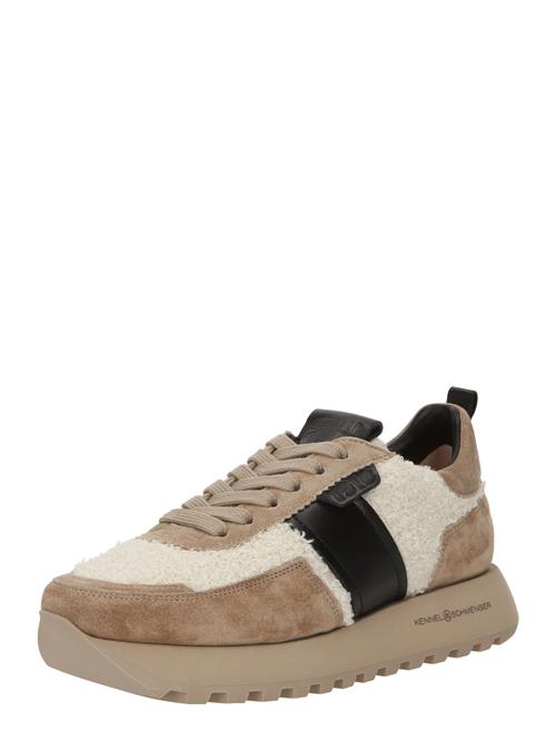 Kennel & Schmenger Sneaker low 'TONIC'  ecru / mørkebeige / sort