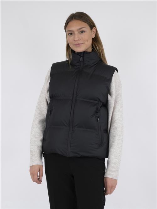 Neo Noir Annike C Water Repellent Puffer Waistcoat Kvinde Black Veste Str 44 - hos Magasin