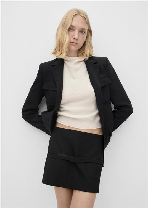 MANGO Skirt .- Paris Kvinde Black Korte Nederdele Str 38 - hos Magasin