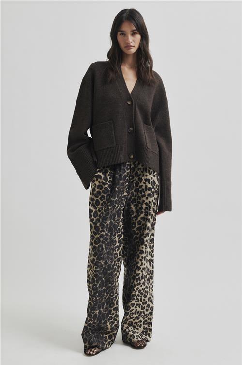 Second Female Leora Trousers Kvinde Mulch Bukser Str S - Bomuld hos Magasin