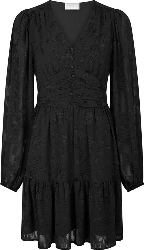 Se Neo Noir Rihana Burnout Dress Kvinde Black Korte Kjoler Str 40 - hos Magasin ved Magasin