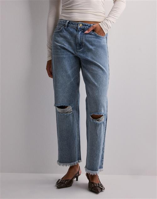 Se Michael Kors - Blå - Frayed Distressed Jean ved Nelly