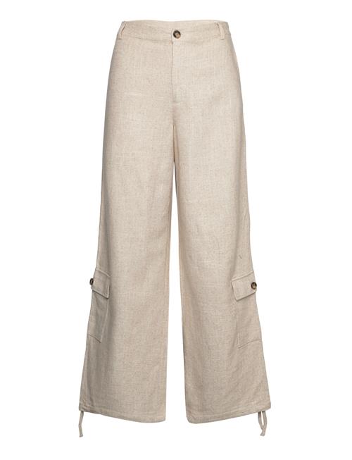 Se My Essential Wardrobe Lavitamw Cargo Pant My Essential Wardrobe Cream ved Booztlet