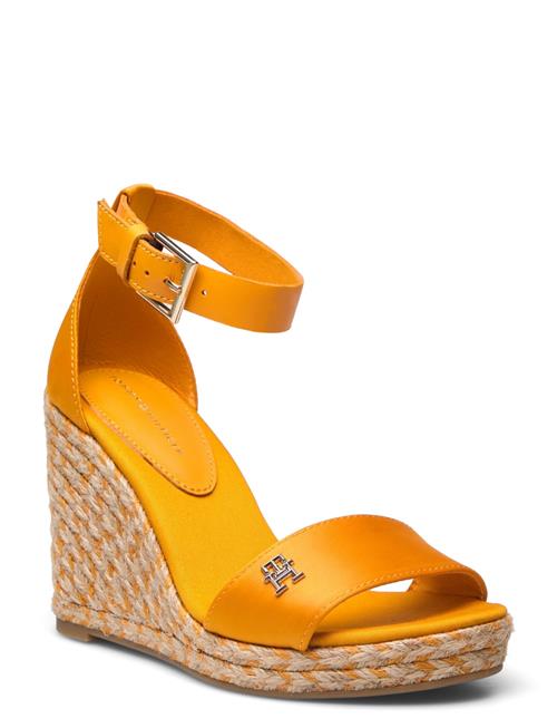 Tommy Hilfiger Colorful High Wedge Satin Sandal Tommy Hilfiger Orange