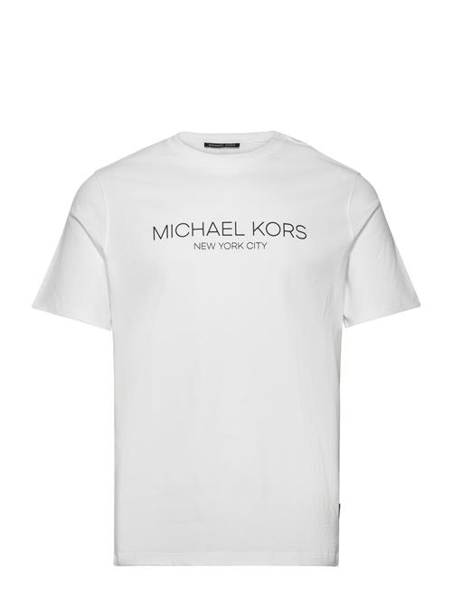 Se Michael Kors Fd Modern Tee Michael Kors White ved Booztlet