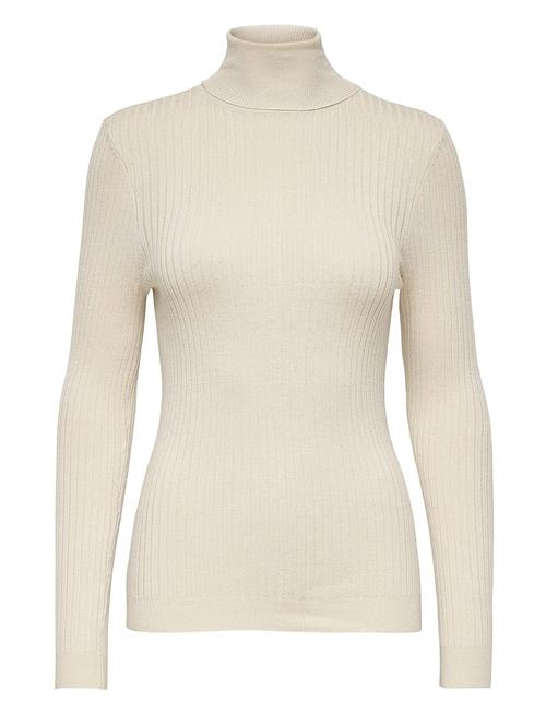 Se ONLY Onlkarol L/S Rollneck Pullover Knt Noos ONLY Cream ved Booztlet