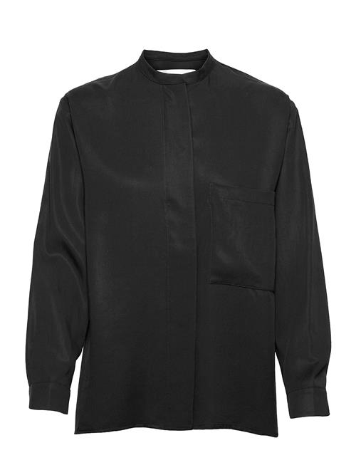 Airy Shirt Black Lyocell A Part Of The Art Black