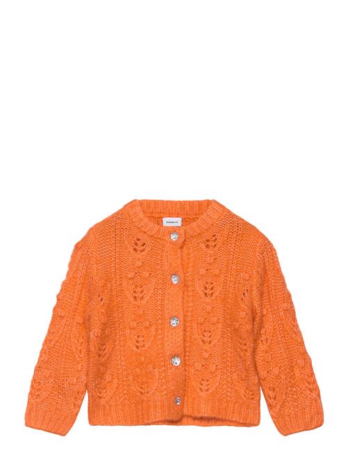 Se name it Nmflemille Ls Knit Card Name It Orange ved Booztlet