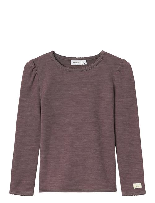 Nmfwyla Wo/Vi Ls Top Name It Burgundy