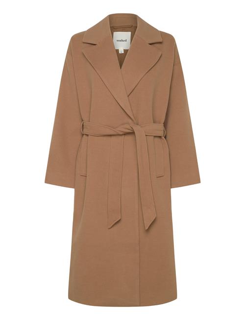 Slrubie Belted Coat Soaked In Luxury Beige