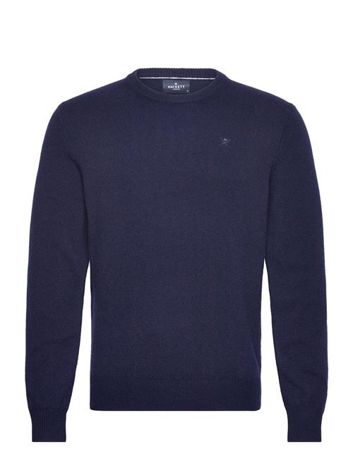 Se Hackett London Lambswool Crew Hackett London Navy ved Booztlet