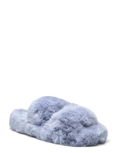 Se Hunkemöller Hanna Double Strap Slipper Hunkemöller Blue ved Booztlet