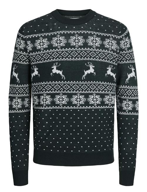 Jack & Jones Jjxmas Gabriel Knit Crew Neck Jnr Jack & J S Green