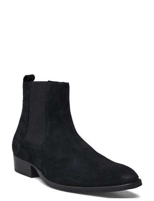 Bianco Biabeck Chelsea Boot Oily Suede Bianco Black