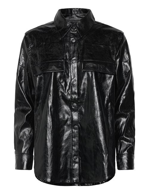 French Connection Emmett Pu Overshirt French Connection Black