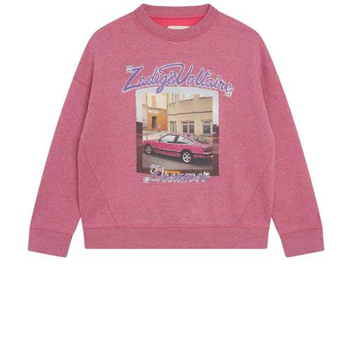 Zadig & Voltaire Sweatshirt Med Tryk Raspberry | Lyserød | 14 years