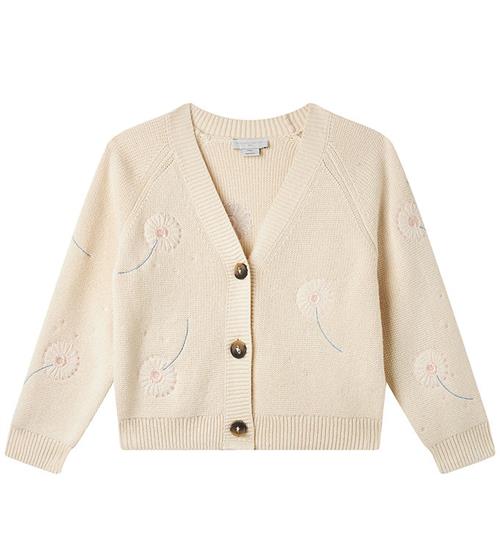 Stella McCartney Kids Cardigan - Strik - Uld - Crema