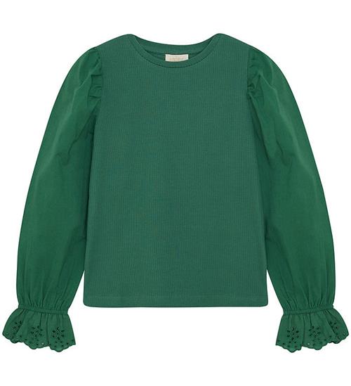 Se Creamie Bluse - Pine Green ved KidsWorld