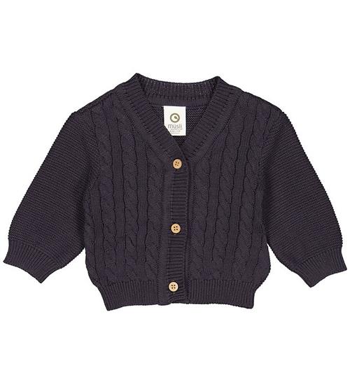 Se MÃ¼sli Cardigan - Cable - Mystery Blue ved KidsWorld