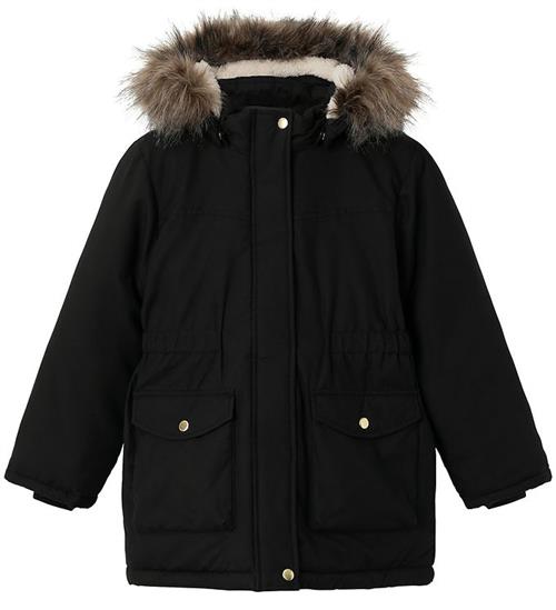 Se Name It Vinterjakke - NkfMaster05 Parka - Sort ved KidsWorld