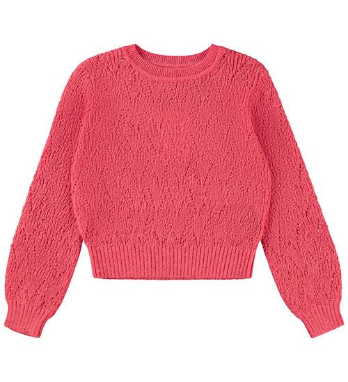 Se Molo Bluse - Uld/Polyester - Ginger - Warm Coral ved KidsWorld