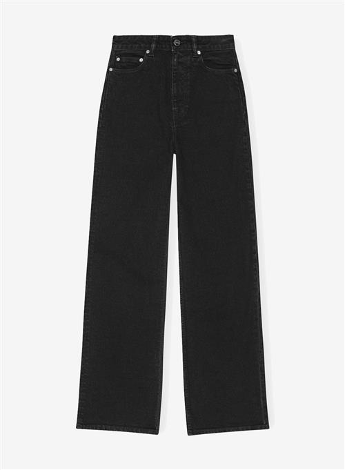 Se Ganni Stretch Denim Andi Washed Black/Black ved Number Nine