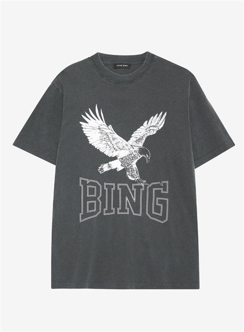 Se Anine Bing Lili Tee Retro Eagle Washed black ved Number Nine