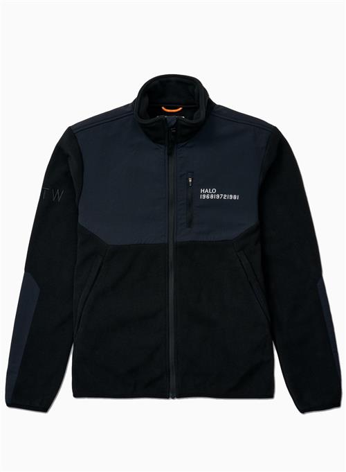 Halo Blocked Zip Fleece Black