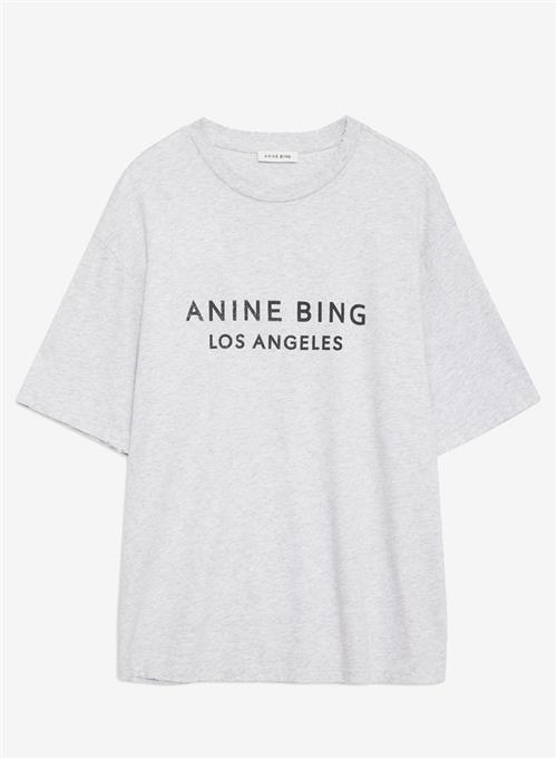 Se Anine Bing Meyers Tee Anine Bing Heather Grey ved Number Nine