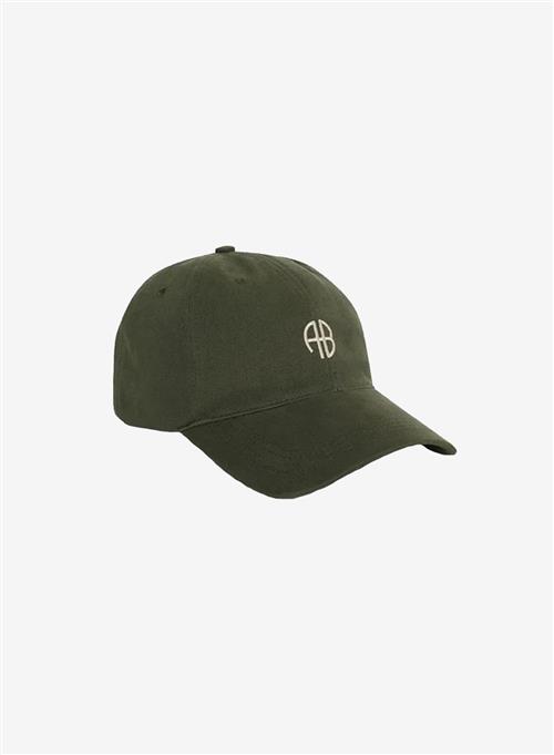 Se Anine Bing Jeremy Baseball Cap AB Dark Olive ved Number Nine