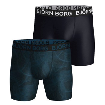 Björn Borg 2P Performance Boxer 1727 Flerfarvet-2 polyester Medium Herre