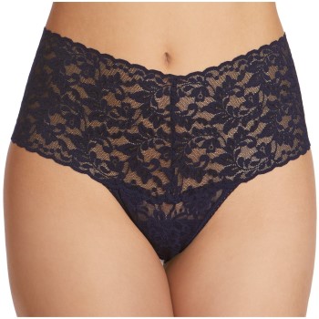 Hanky Panky Trusser Signature Lace Retro Thong Marineblå nylon One Size Dame