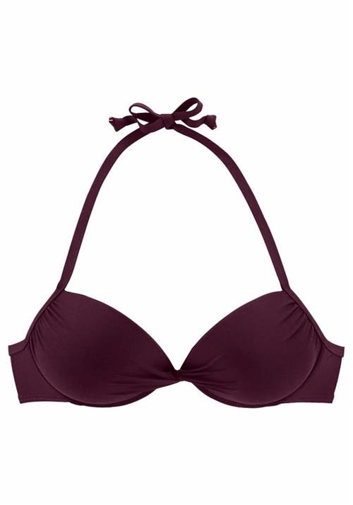 Se LASCANA Bikinioverdel 'Kati'  bordeaux ved About You