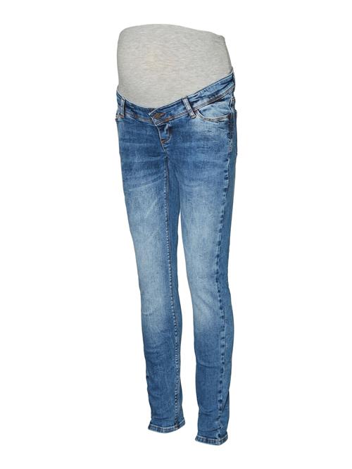 MAMALICIOUS Jeans 'ROMA'  blue denim / grå-meleret