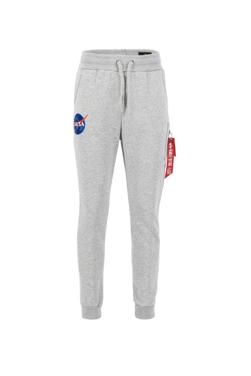 ALPHA INDUSTRIES Bukser 'NASA'  mørkeblå / grå-meleret / rød