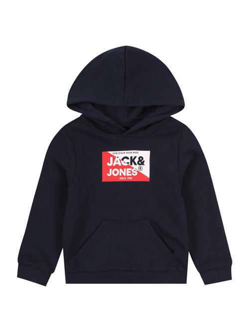 Se Jack & Jones Junior Sweatshirt 'JJNOLAN'  navy / rød / hvid ved About You