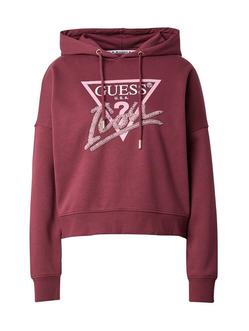 GUESS Sweatshirt  lyserød / rød / burgunder / hvid