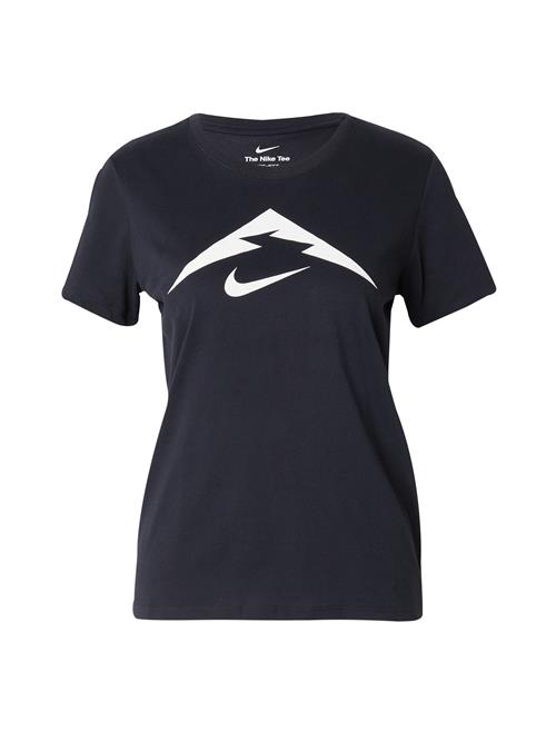 NIKE Funktionsbluse 'TRAIL'  sort / hvid