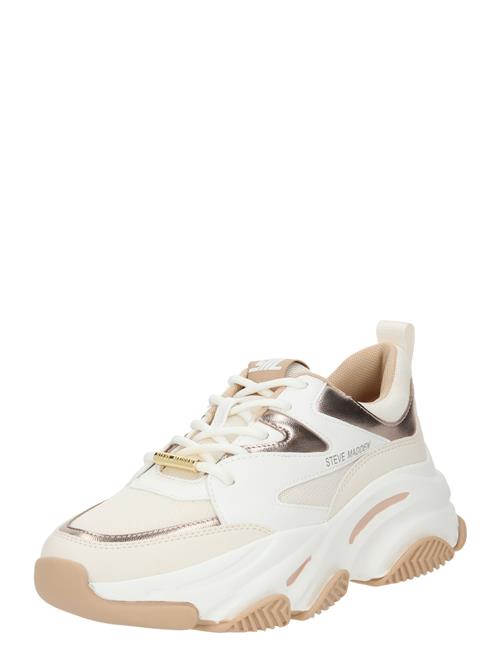 Se STEVE MADDEN Sneaker low 'Progressive'  creme / guld / hvid ved About You