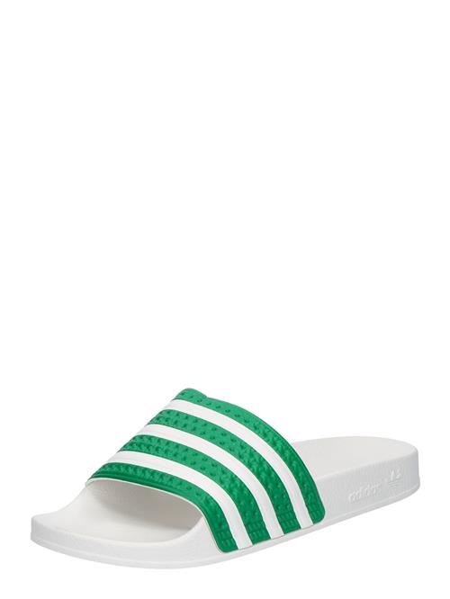 Se ADIDAS ORIGINALS Pantoletter 'Adilette'  grøn / hvid ved About You