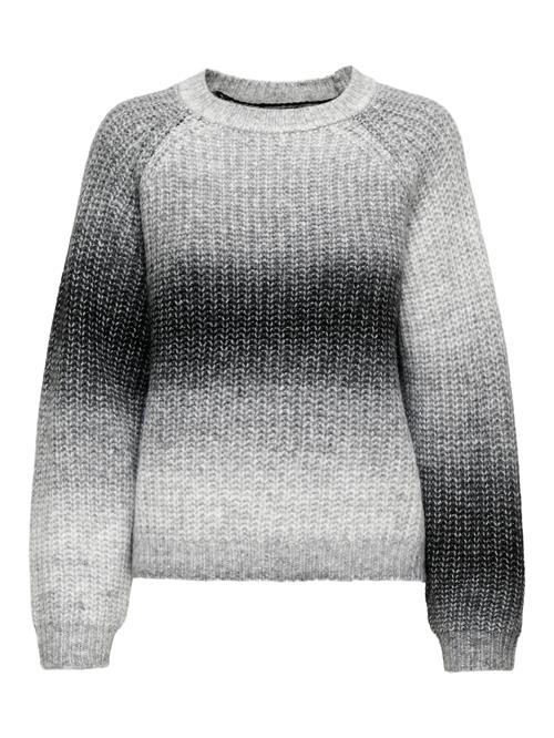 JDY Pullover 'JDYELIZA'  grå / lysegrå / sort