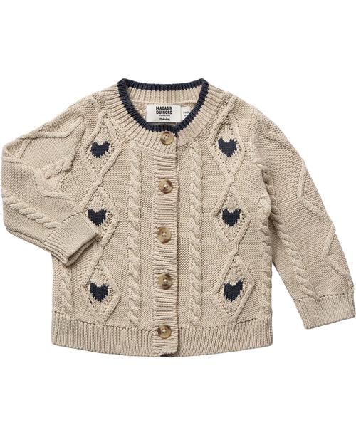 BAKITO by Magasin Du Nord Collection BAKITO by Magasin Amour 1 Baby Cardigan Organic Gots Str 62 Beige Cardigans Bomuld