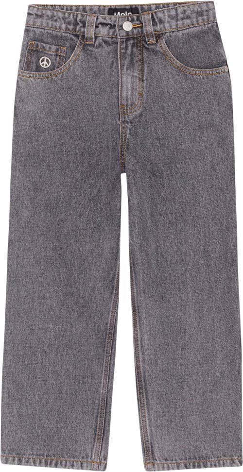 Molo Aska Str 11 år / 146 cm - Sort Jeans Bomuld hos Magasin