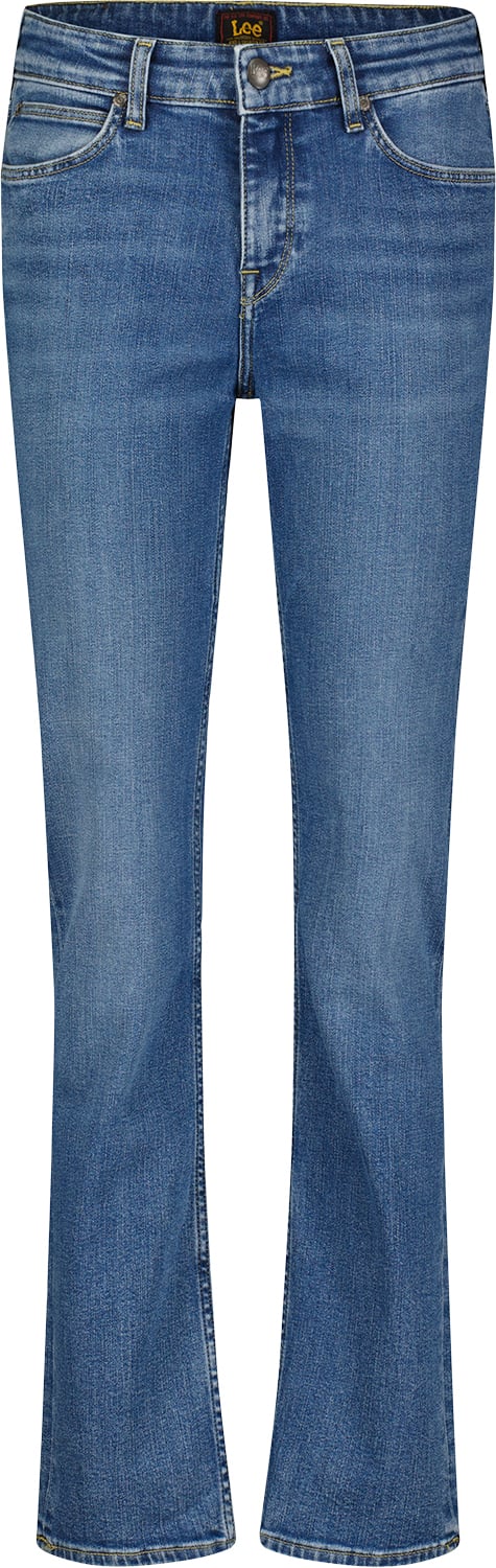 Se Lee Marion Straight Kvinde Blå Jeans Straight Fit Str 28/31 - hos Magasin ved Magasin