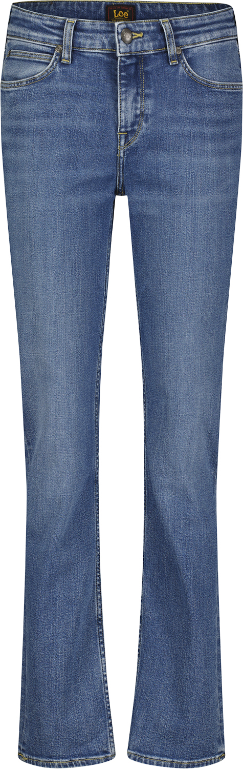 Se Lee Marion Straight Kvinde Blå Jeans Straight Fit Str 31/33 - hos Magasin ved Magasin