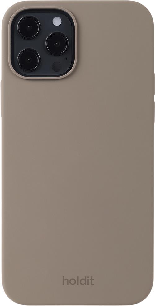 HoldIt Silicone Case Iphone 12/12pro Mocha Brown 76x13x140 mm - Mobil Covers hos Magasin