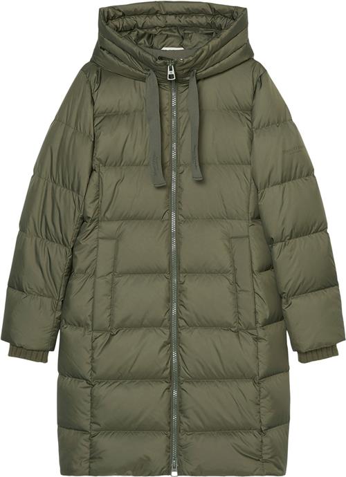 Marc O’Polo Water Repellent Down Puffer Coat Kvinde Olive Crop Dunjakker Str 42 - hos Magasin